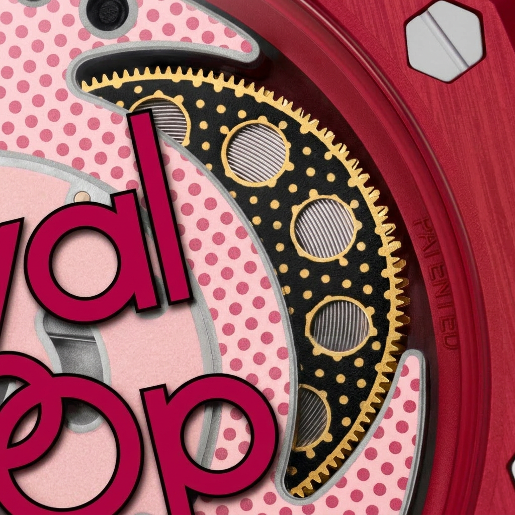 Royal Pop detailaanzicht van het uurwerk